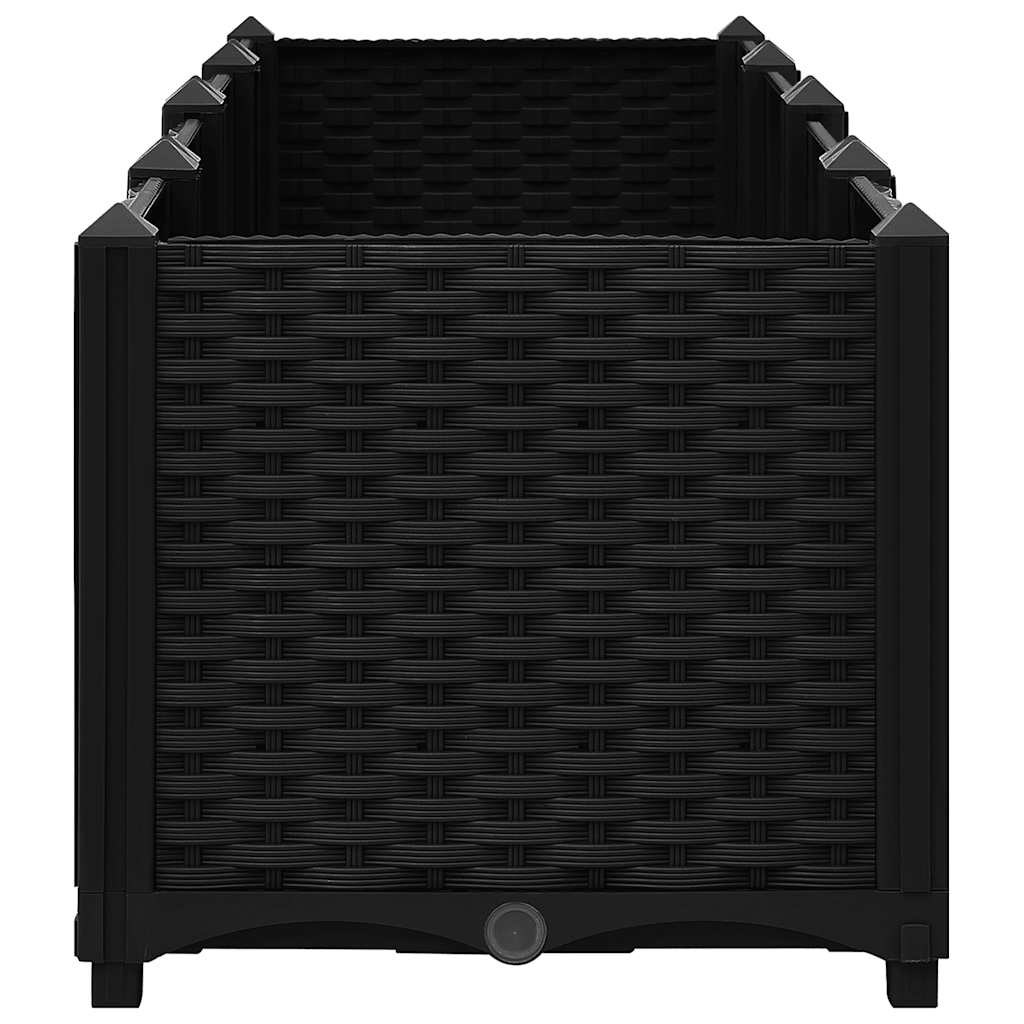 Fioriera Rialzata 160x40x38 cm in Polipropilene - homemem39