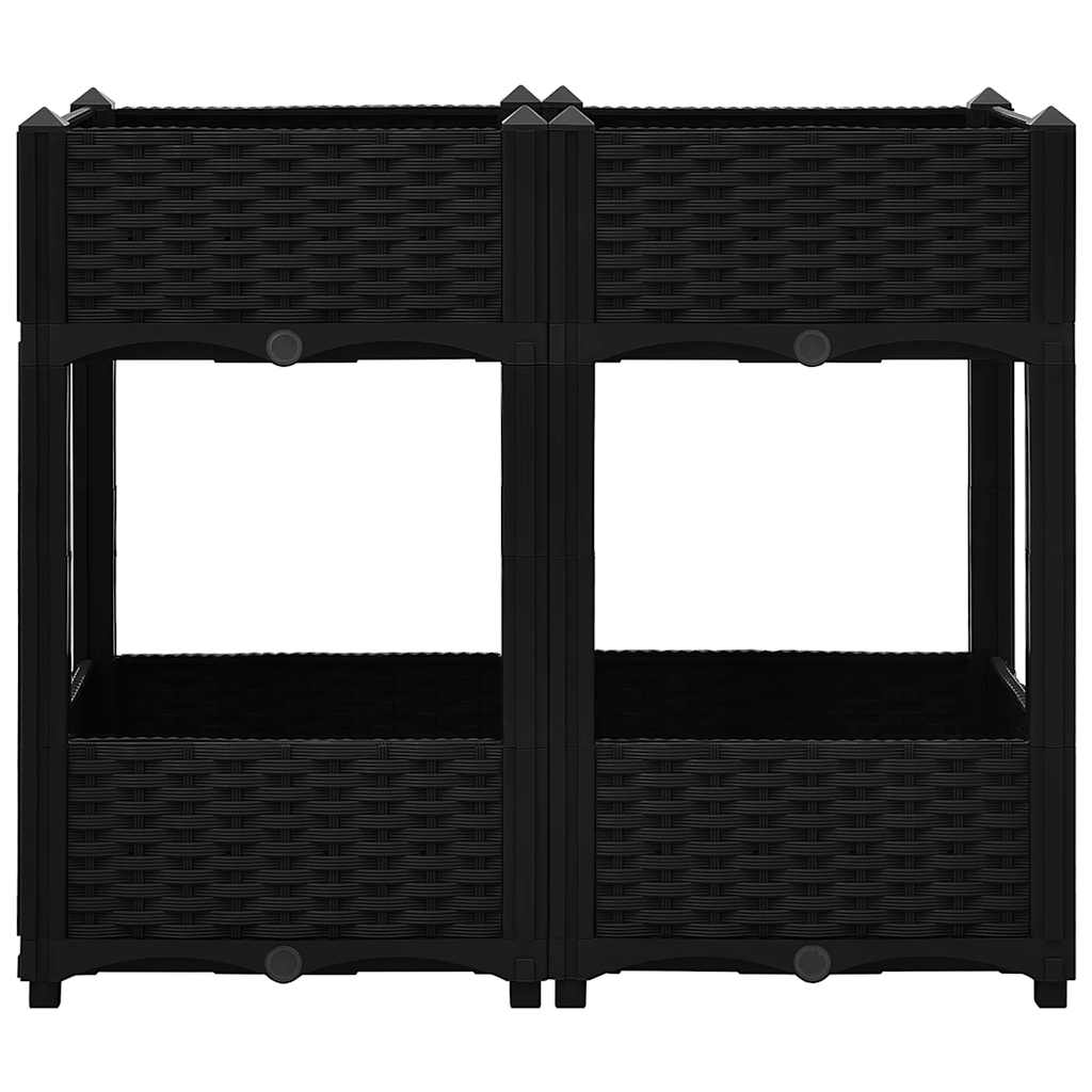 Fioriera Rialzata 80x40x71 cm in Polipropilene