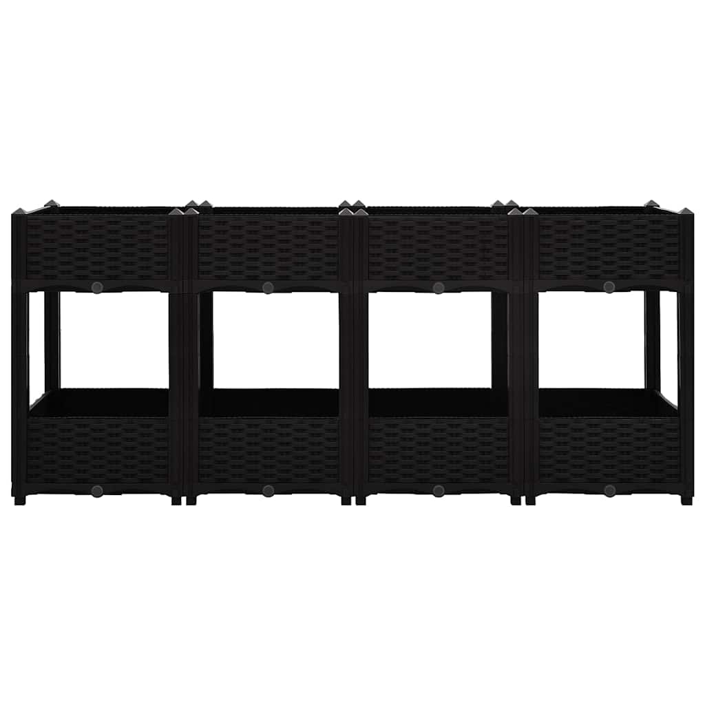 Fioriera Rialzata 160x40x71 cm in Polipropilene | homemem39