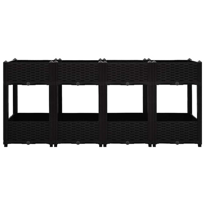 Fioriera Rialzata 160x40x71 cm in Polipropilene