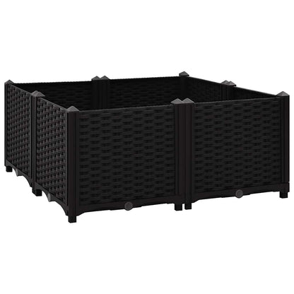 Fioriera Rialzata 80x80x38 cm in Polipropilene | homemem39