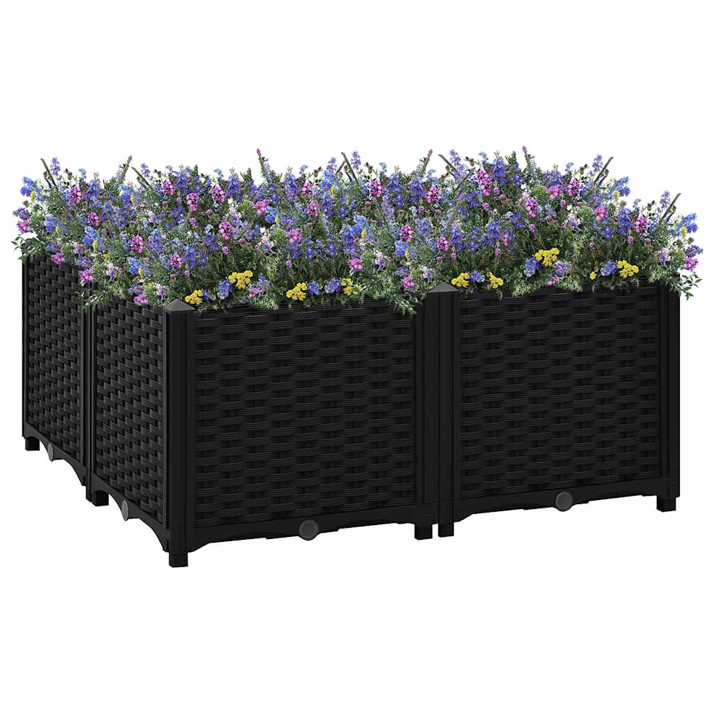 Fioriera Rialzata 80x80x38 cm in Polipropilene | homemem39