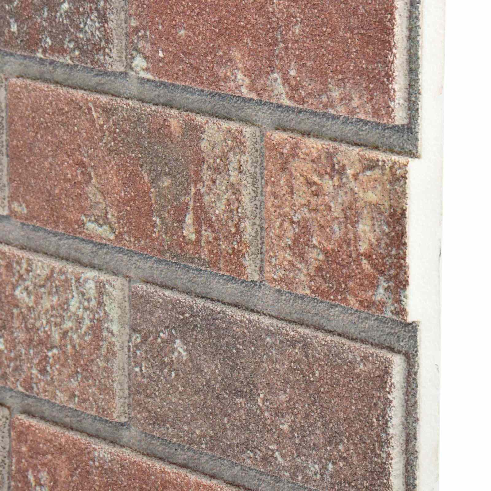 Pannelli da parete 10 pcs Marrone Scuro e Grigio 100 x 50 cm | homemem39
