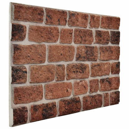 Pannelli da parete 10 pcs Mattone Marrone 100 x 50 cm | homemem39