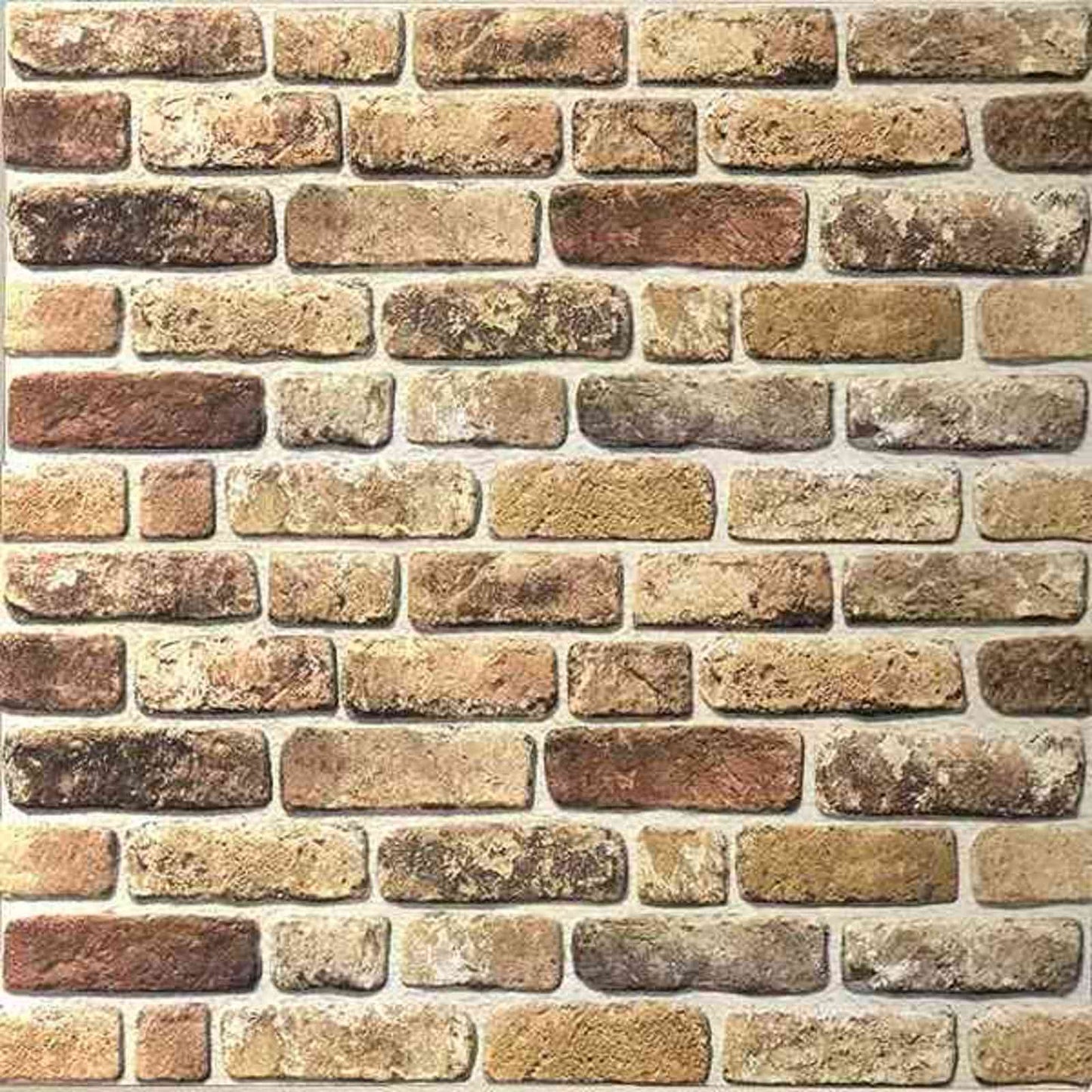 Pannelli da parete 10 pcs Sabbia Scura 100 x 50 cm Schiuma EPS