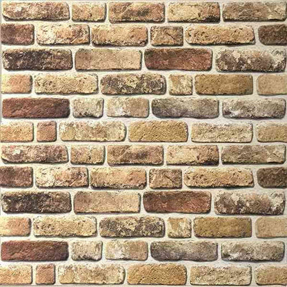 Pannelli da parete 10 pcs Sabbia Scura 100 x 50 cm Schiuma EPS