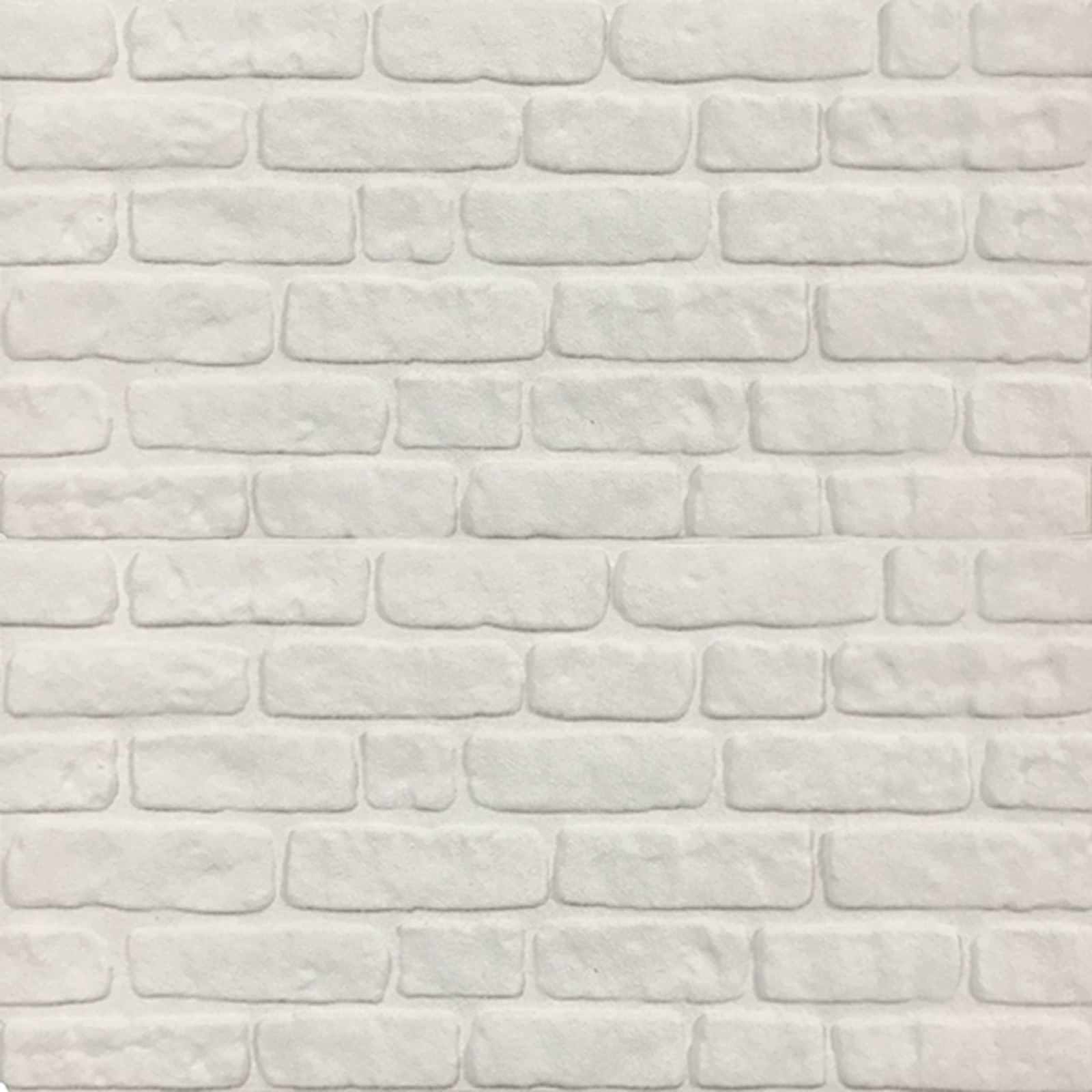 Pannelli da parete 10 pcs Bianco 100 x 50 cm Schiuma EPS | homemem39