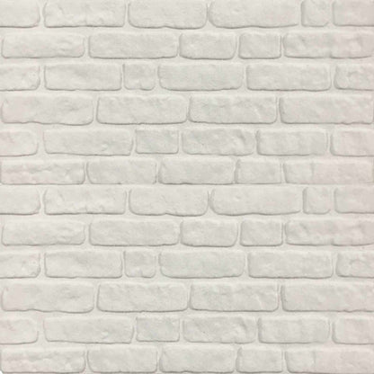 Pannelli da parete 10 pcs Bianco 100 x 50 cm Schiuma EPS | homemem39