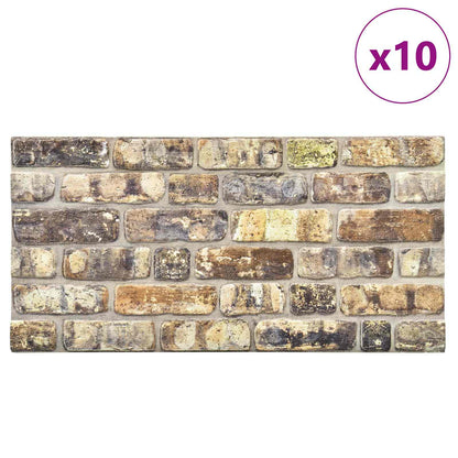 Pannelli da parete 10 pcs Multicolore 100 x 50 cm Schiuma EPS