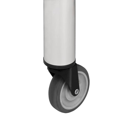 Tavolo da Lavoro Cucina con Ruote 60x45x85 cm in Acciaio Inox - homemem39