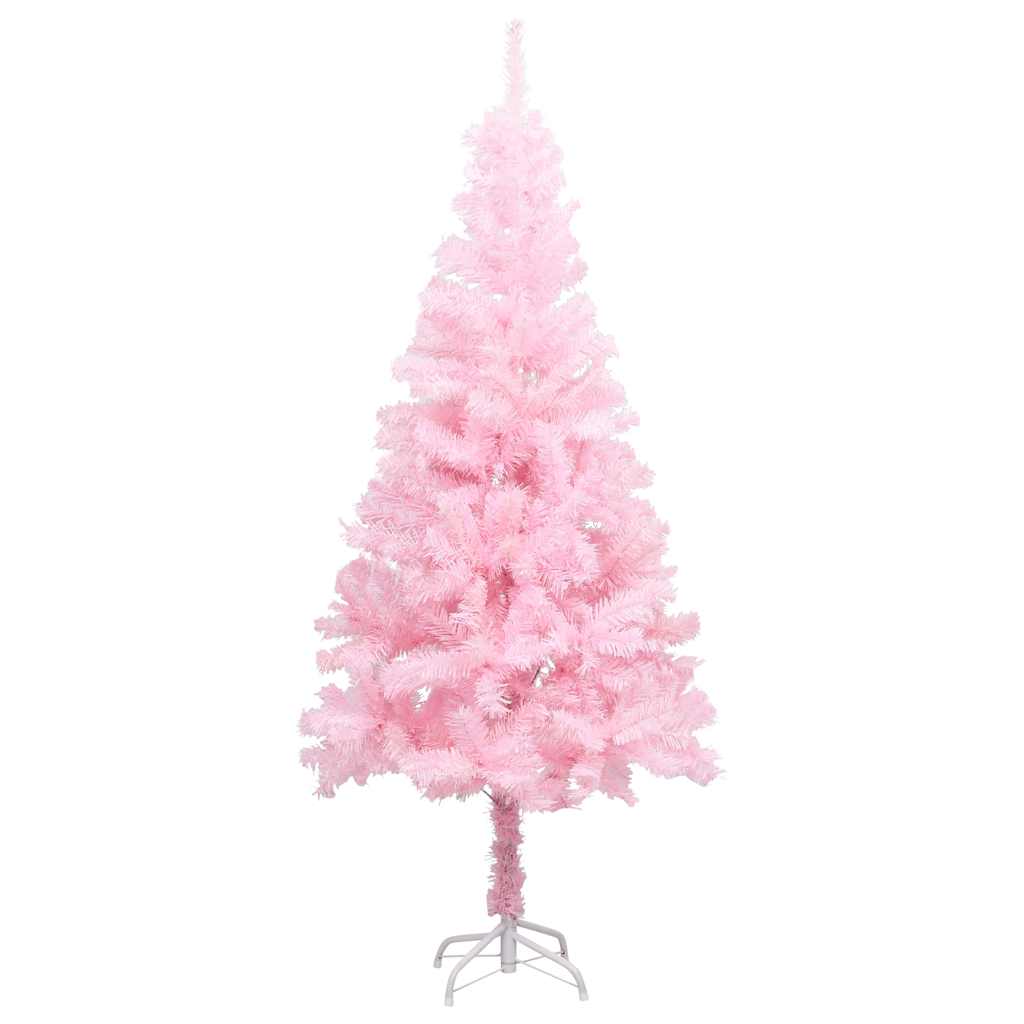 Albero di Natale Preilluminato con Palline 180 cm PVC