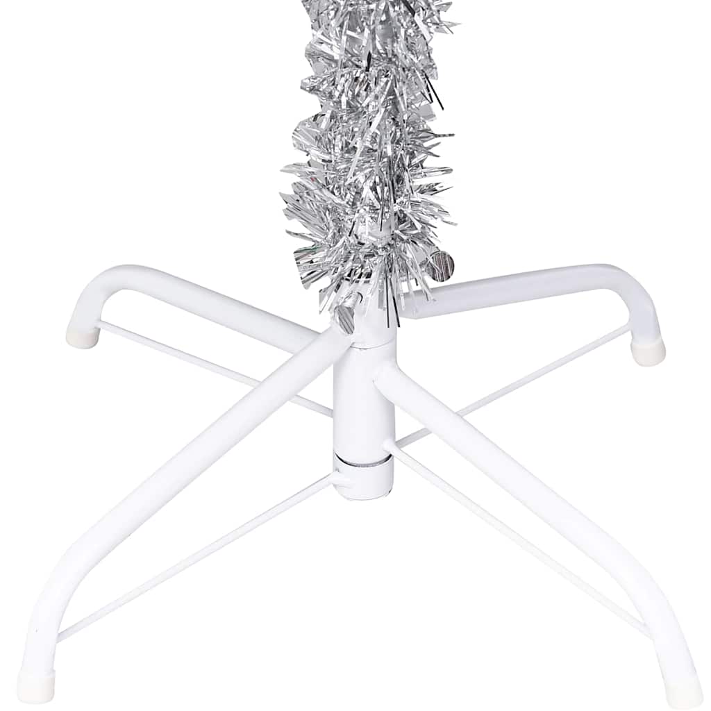 Albero di Natale Preilluminato con Palline Argento 120 cm PET | homemem39