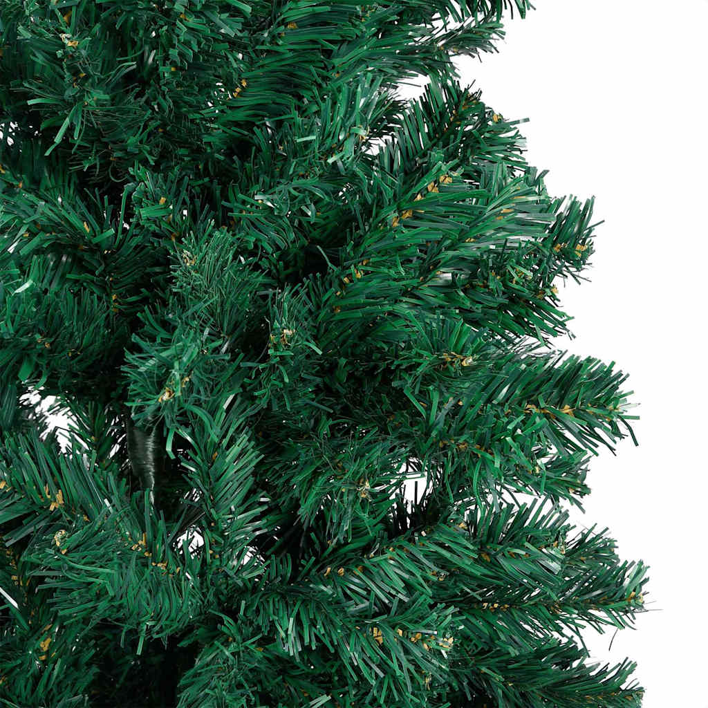 Albero di Natale Preilluminato con Palline Verde 180 cm PVC | homemem39