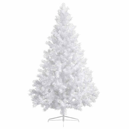 Albero di Natale a Metà Preilluminato con Palline Bianco 210 cm | homemem39