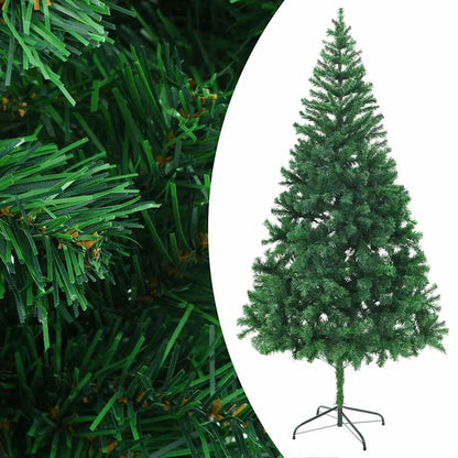 Albero di Natale Preilluminato Palline Bianco 210 cm 910 Rami | homemem39