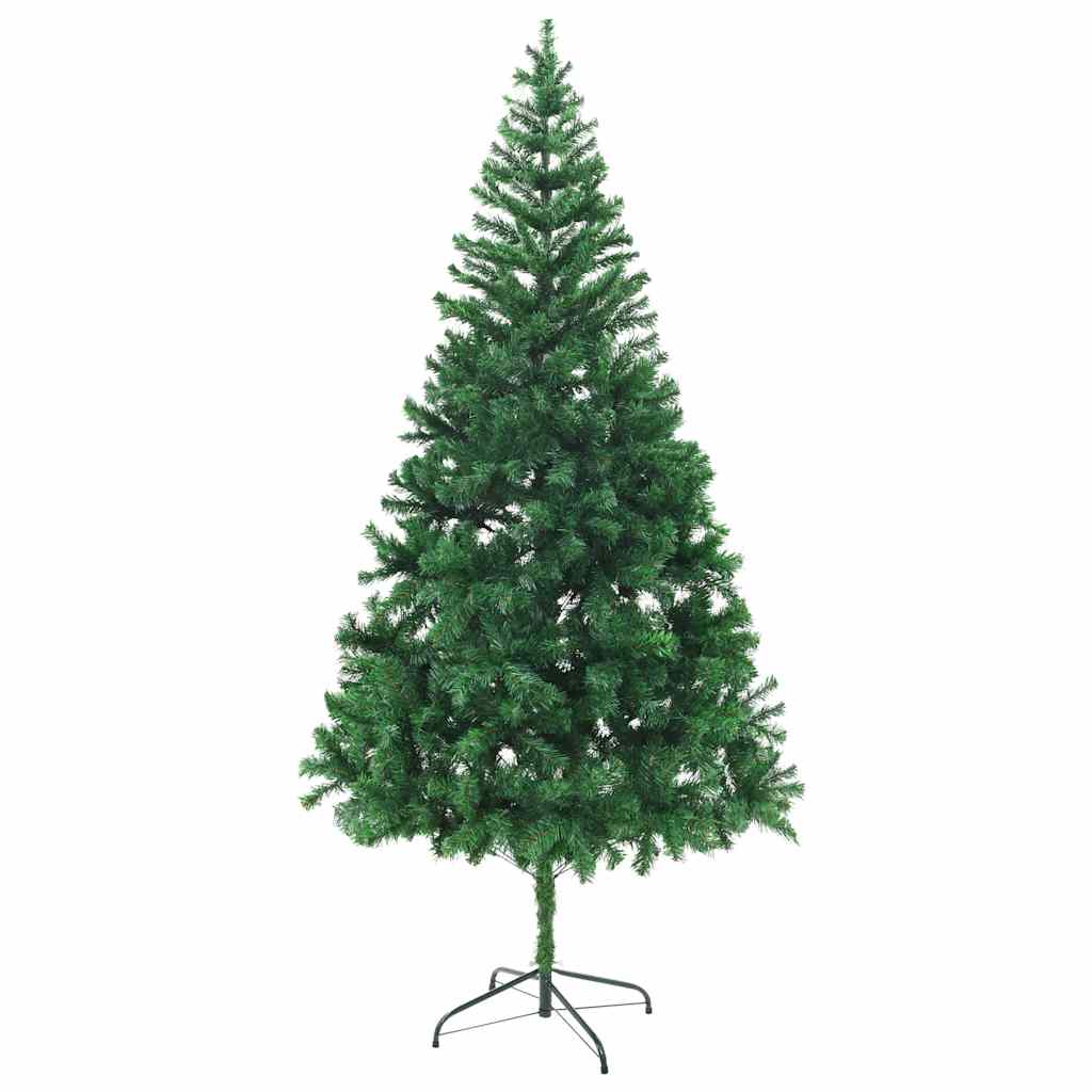 Albero di Natale Preilluminato Palline Bianco 210 cm 910 Rami | homemem39