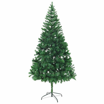Albero di Natale Preilluminato Palline Bianco 210 cm 910 Rami | homemem39