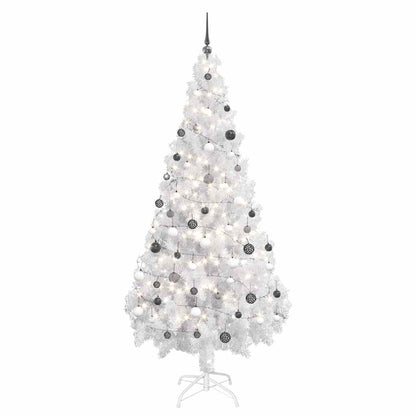 Albero di Natale Preilluminato con Palline 180 cm 620 Rami | homemem39