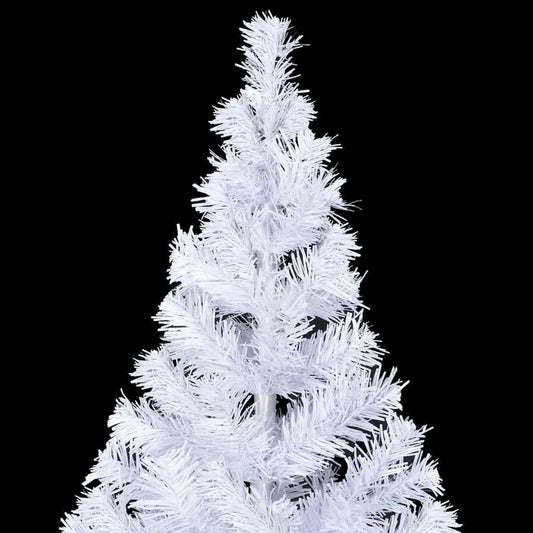 Albero di Natale Preilluminato Palline Bianco 210 cm 910 Rami | homemem39