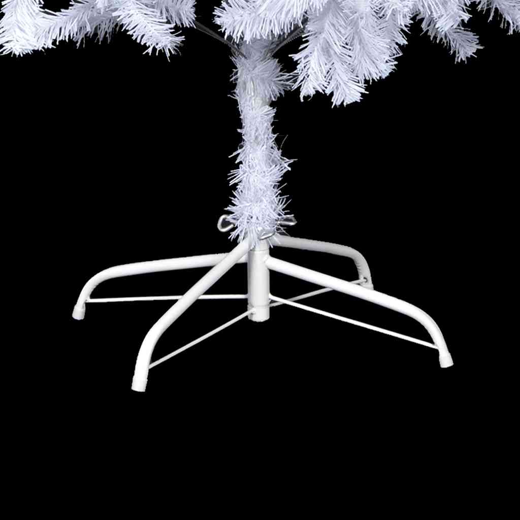 Albero di Natale Preilluminato Palline Bianco 210 cm 910 Rami | homemem39