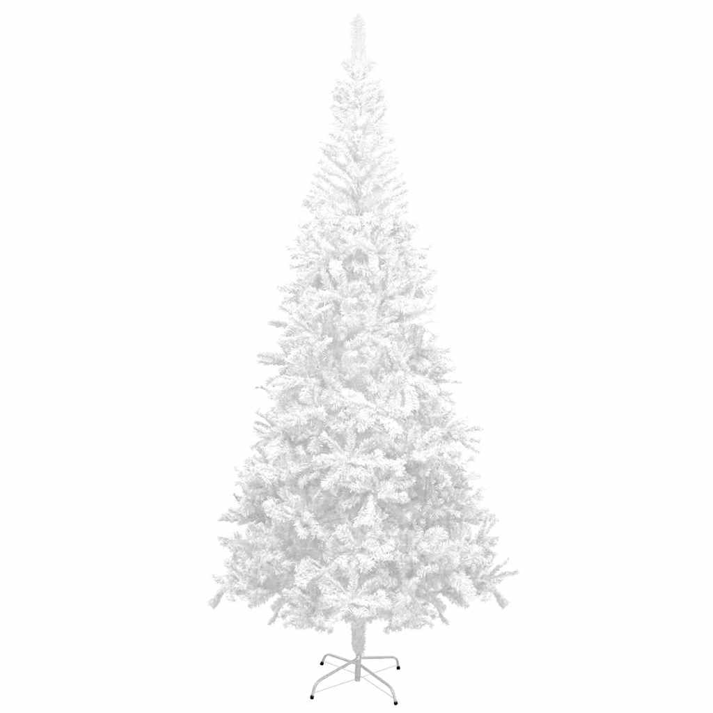 Albero di Natale Artificiale Preiluminato Palline 240 cm Bianco | homemem39