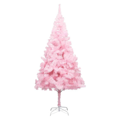 Albero di Natale Preilluminato con Palline Rosa 210 cm PVC | homemem39