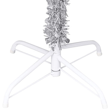 Albero di Natale Preilluminato con Palline Argento 120 cm PET | homemem39