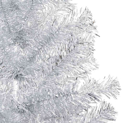Albero di Natale Preilluminato con Palline Argento 120 cm PET | homemem39