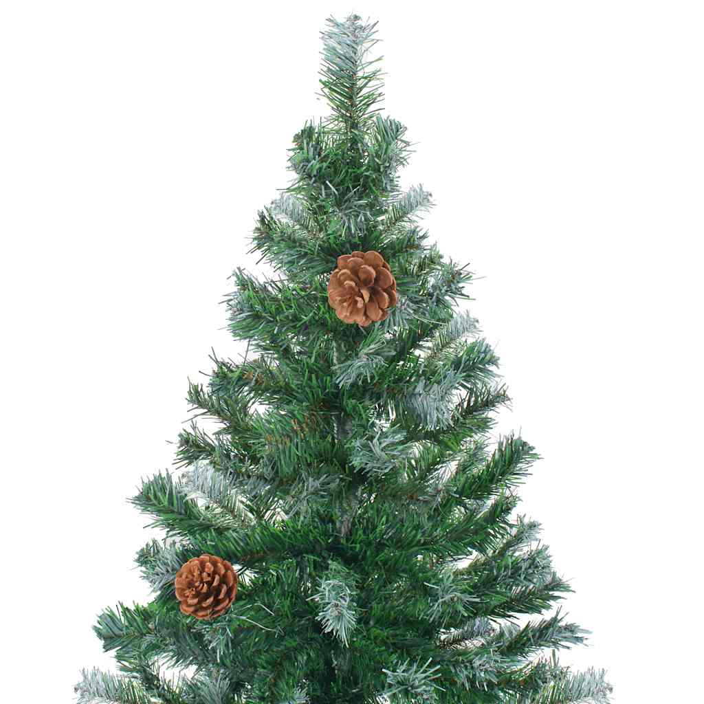 Albero di Natale Preilluminato con Palline e Pigne 210 cm | homemem39