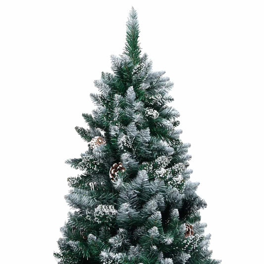 Albero di Natale Artificiale con LED e Set di Palline e Pigne 240 cm | homemem39