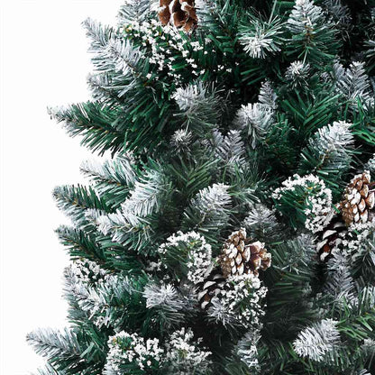Albero di Natale Artificiale con LED e Set di Palline e Pigne 240 cm | homemem39