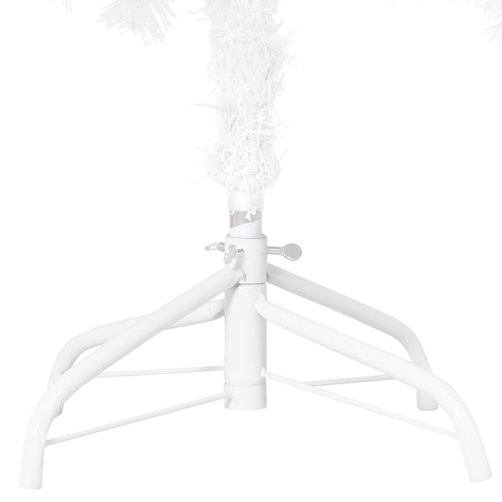 Albero di Natale Preilluminato con Palline Bianco 150 cm PVC | homemem39