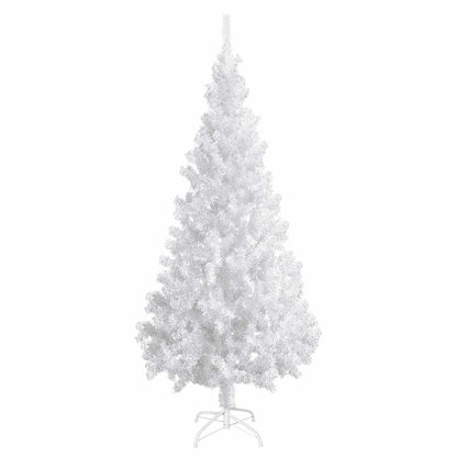 Albero di Natale Preilluminato con Palline Bianco 180 cm PVC
