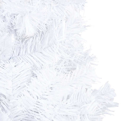 Albero di Natale Preilluminato con Palline Bianco 210 cm PVC | homemem39