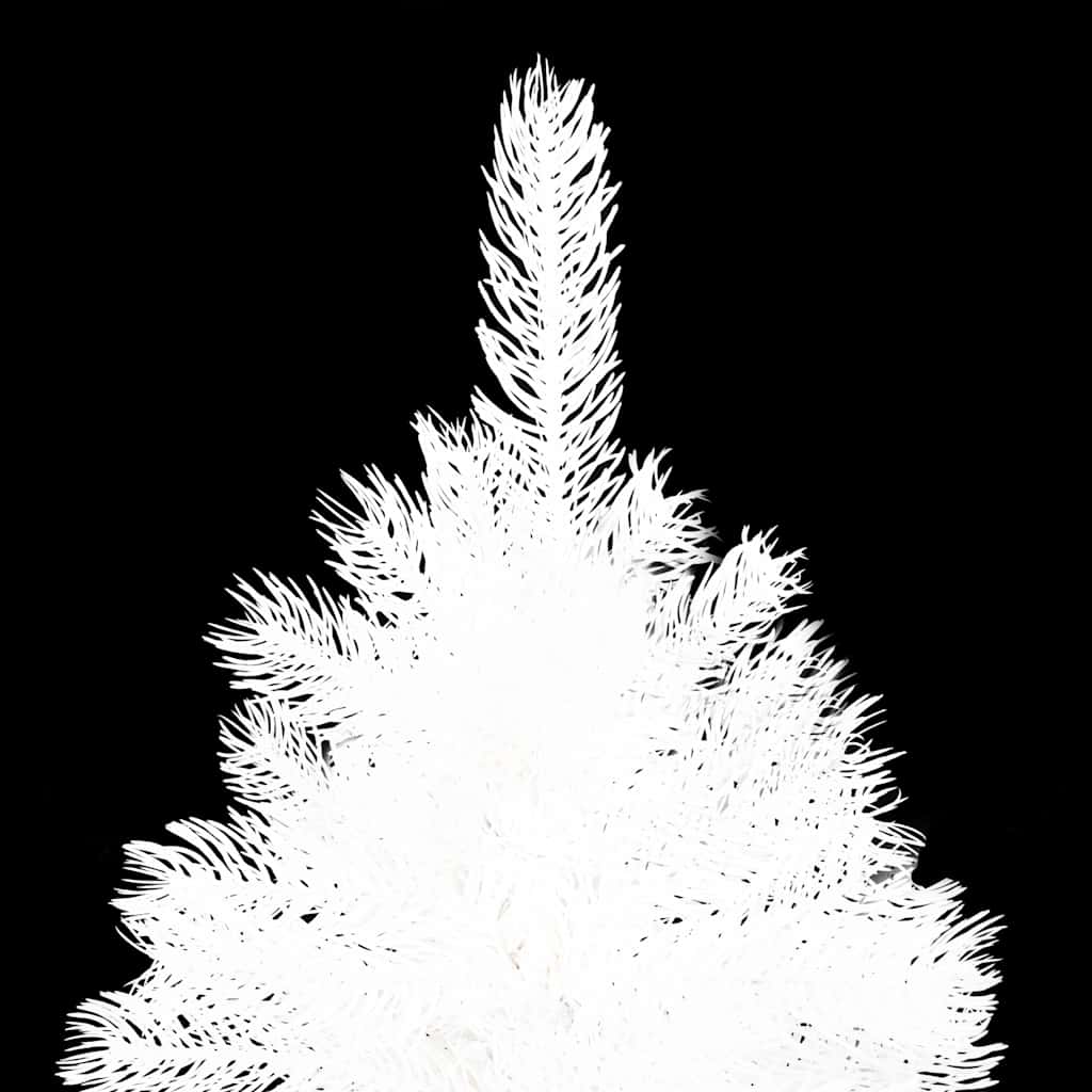 Albero di Natale Preilluminato con Palline Bianco 210 cm | homemem39