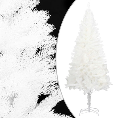 Albero di Natale Preilluminato con Palline Bianco 240 cm PVC | homemem39