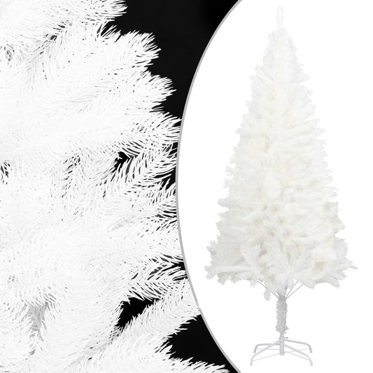 Albero di Natale Preilluminato con Palline Bianco 240 cm PVC | homemem39