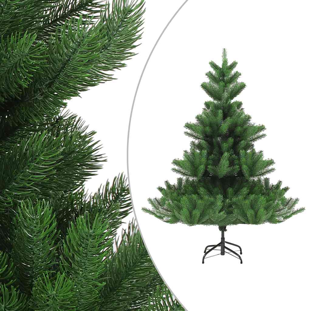Albero Natale Artificiale Nordmann con LED Palline Verde 210 cm | homemem39