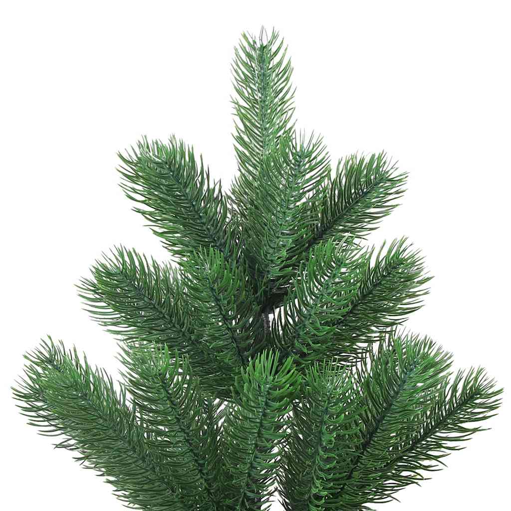 Albero Natale Artificiale Nordmann con LED Palline Verde 210 cm | homemem39