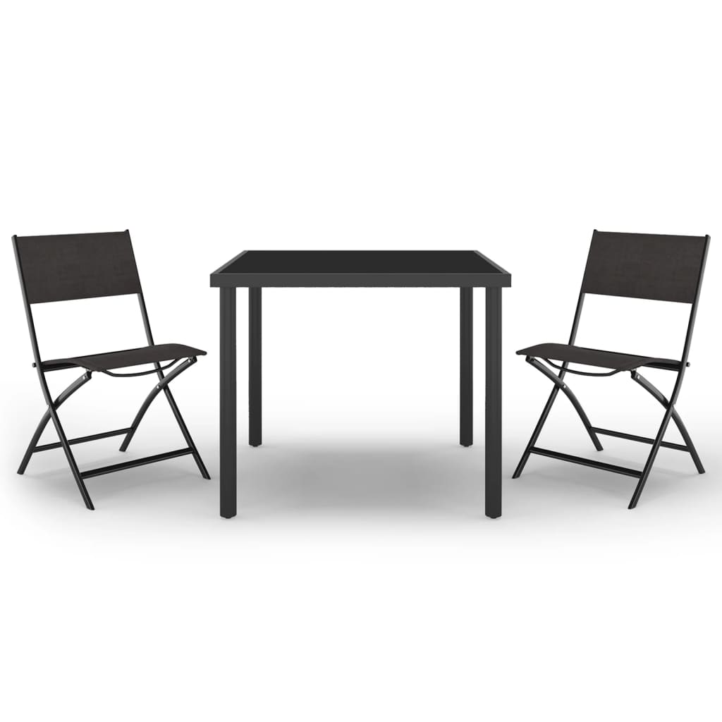 Set da Pranzo per Esterni 3 pz in Acciaio - homemem39