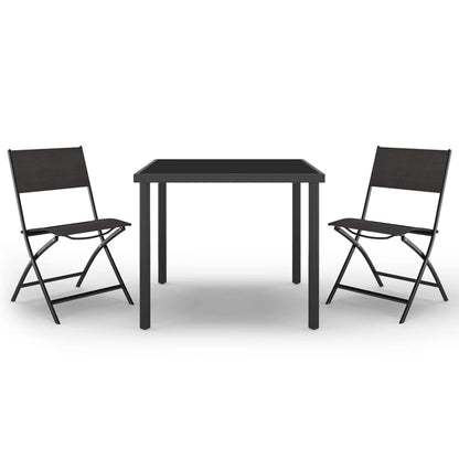 Set da Pranzo per Esterni 3 pz in Acciaio - homemem39