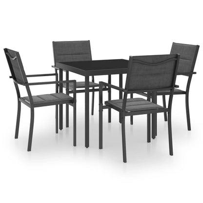 5 pc Garden Dining Set in Steel