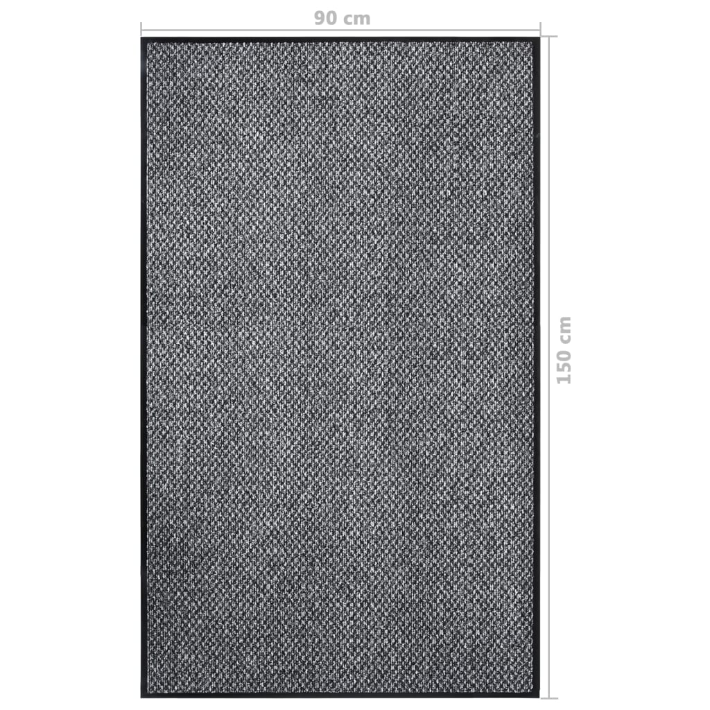 Gray Doormat 90x150 cm