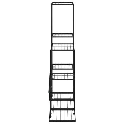 Portapiante 94,5x25x88 cm Nero in Metallo