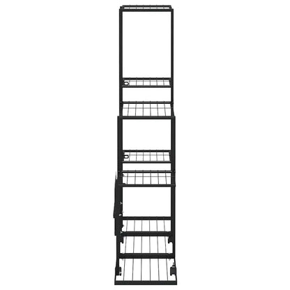 Portapiante con Ruote 94,5x25x92,5 cm Nero in Metallo