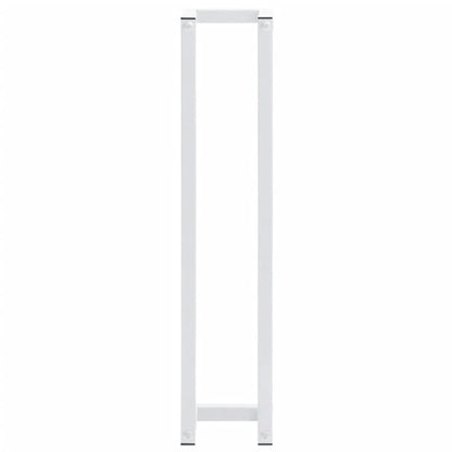 Portasciugamani Bianco 12,5x12,5x60 cm in Acciaio - homemem39