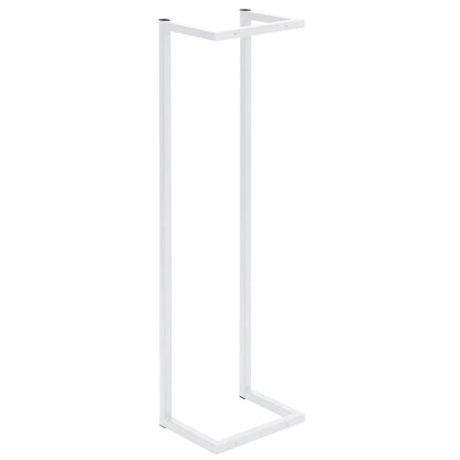 Portasciugamani Bianco 25x20x95 cm in Acciaio
