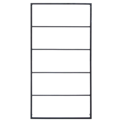 Portasciugamani Nero 60x10x116 cm in Acciaio