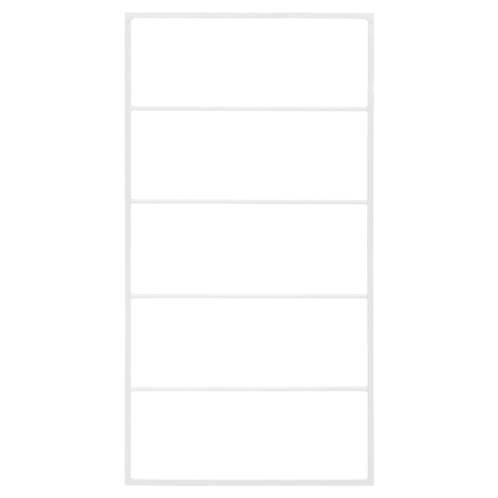 Portasciugamani Bianco 60x10x116 cm Acciaio