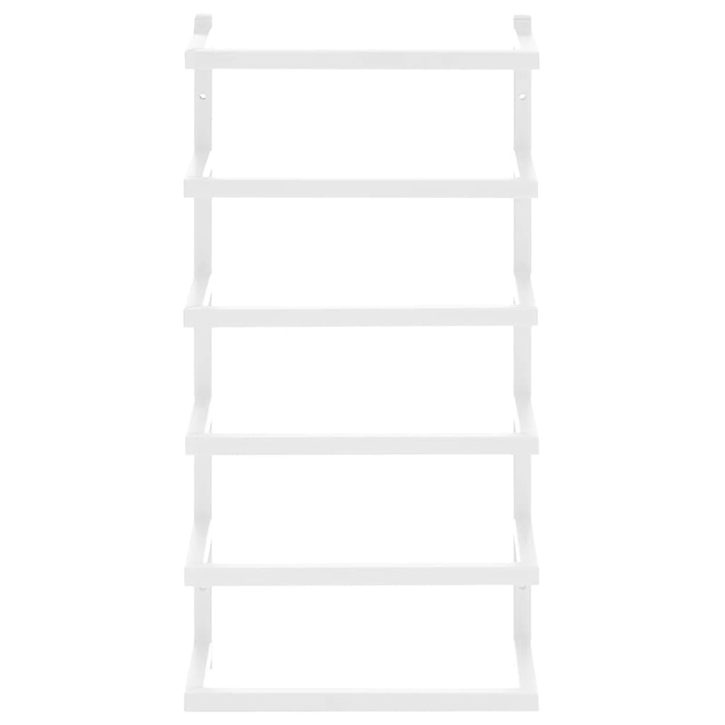 Portasciugamani Bianco 24x12x48 cm in Acciaio